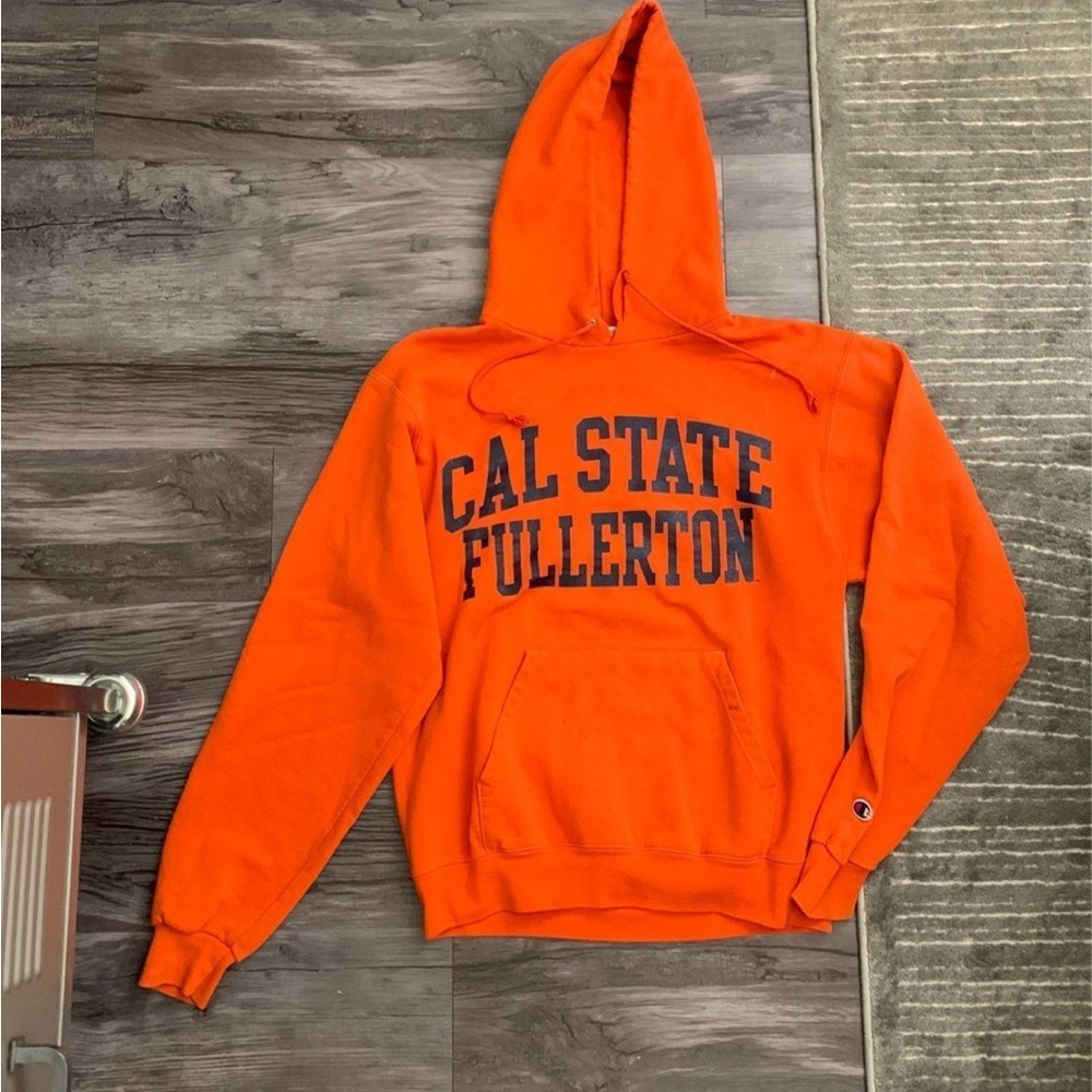 Champion Orange Hoodie - Cal State Fullerton